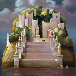 Pastness | architecture painting by Michiel Schrijver now for sale online! ✓Highest quality & service ✓Safe payment ✓Free shipping